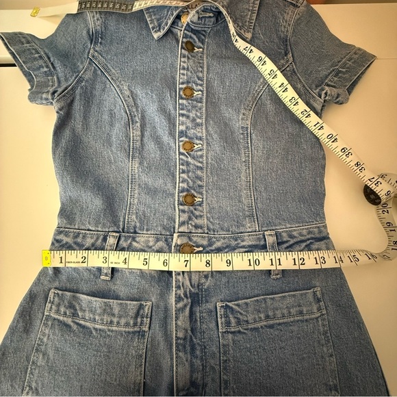Rolla’s Sailor Denim Romper in Mid Blue - Small NWT - Picture 10 of 11